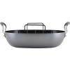 imageAnolon Advanced Home Hard Anodized Nonstick RoasterRoasting Pan with Utensils 16 Inch x 13 Inch MoonstoneDark Gray