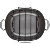 imageAnolon Advanced Home Hard Anodized Nonstick RoasterRoasting Pan with Utensils 16 Inch x 13 Inch MoonstoneDark Gray