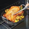 imageAnolon Advanced Home Hard Anodized Nonstick RoasterRoasting Pan with Utensils 16 Inch x 13 Inch MoonstoneMoonstone