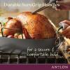 imageAnolon Advanced Home Hard Anodized Nonstick RoasterRoasting Pan with Utensils 16 Inch x 13 Inch MoonstoneMoonstone