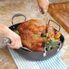 imageAnolon Advanced Home Hard Anodized Nonstick RoasterRoasting Pan with Utensils 16 Inch x 13 Inch MoonstoneMoonstone