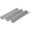 imageAnolon Advanced Nonstick Perforated Baguette Pan  Tray for Baking Bread  3Loaf Graphite Gray