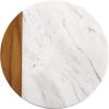 imageAnolon 46648 Pantryware White MarbleTeak Wood Serving Board 10Inch Round