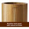 imageAnolon Teakwood and Marble Cooking Utensils Kitchen Tool Crock 55 Inch Brown