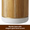 imageAnolon Teakwood and Marble Cooking Utensils Kitchen Tool Crock 55 Inch Brown