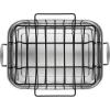 imageAnolon Triply Clad Stainless Steel Roaster  Roasting Pan with Rack  17 Inch x 125 Inch Silver