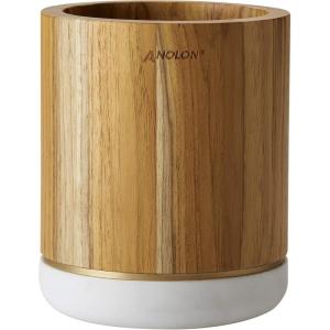 imageAnolon Teakwood and Marble Cooking Utensils Kitchen Tool Crock 55 Inch Brown
