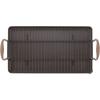 imageAnolon Advanced Hard Anodized Nonstick Double Burner Griddle with MultiPurpose Rack 10Inch by 18Inch IndigoBronze