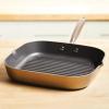 imageAnolon Advanced Hard Anodized Nonstick Double Burner Griddle with MultiPurpose Rack 10Inch by 18Inch IndigoBronze