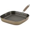 imageAnolon Advanced Hard Anodized Nonstick Double Burner Griddle with MultiPurpose Rack 10Inch by 18Inch IndigoBronze
