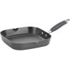 imageAnolon Advanced Hard Anodized Nonstick Double Burner Griddle with MultiPurpose Rack 10Inch by 18Inch IndigoGray