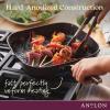 imageAnolon Advanced Hard Anodized Nonstick Double Burner Griddle with MultiPurpose Rack 10Inch by 18Inch IndigoGray