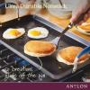 imageAnolon Advanced Hard Anodized Nonstick Double Burner Griddle with MultiPurpose Rack 10Inch by 18Inch IndigoIndigo