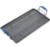 imageAnolon Advanced Hard Anodized Nonstick Double Burner Griddle with MultiPurpose Rack 10Inch by 18Inch IndigoIndigo