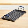 imageAnolon Advanced Hard Anodized Nonstick Double Burner Griddle with MultiPurpose Rack 10Inch by 18Inch IndigoIndigo