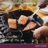 imageAnolon Advanced Hard Anodized Nonstick Double Burner Griddle with MultiPurpose Rack 10Inch by 18Inch IndigoMoonstone
