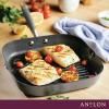 imageAnolon Advanced Hard Anodized Nonstick Double Burner Griddle with MultiPurpose Rack 10Inch by 18Inch IndigoMoonstone