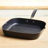 imageAnolon Advanced Hard Anodized Nonstick Double Burner Griddle with MultiPurpose Rack 10Inch by 18Inch IndigoOnyx