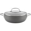 imageAnolon Allure Hard Anodized Nonstick Deep Square Griddle PanGrill 11 Inch  Dark GrayCookware Set 12 Piece