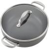 imageAnolon Allure Hard Anodized Nonstick Deep Square Griddle PanGrill 11 Inch  Dark GrayCookware Set 12 Piece