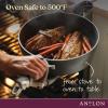 imageAnolon Allure Hard Anodized Nonstick Deep Square Griddle PanGrill 11 Inch  Dark GraySaute Pan 5 Quart