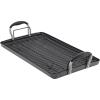 imageAnolon Advanced Hard Anodized Nonstick Double Burner Griddle with MultiPurpose Rack 10Inch by 18Inch IndigoOnyx