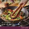 imageAnolon Advanced Home HardAnodized Nonstick Open Stock Cookware Woks 14Inch Covered Wok OnyxBronze