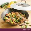 imageAnolon Advanced Home HardAnodized Nonstick Open Stock Cookware Woks 14Inch Covered Wok OnyxBronze