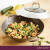 imageAnolon Advanced Home HardAnodized Nonstick Open Stock Cookware Woks 14Inch Covered Wok OnyxBronze