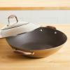 imageAnolon Advanced Home HardAnodized Nonstick Open Stock Cookware Woks 14Inch Covered Wok OnyxBronze