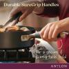 imageAnolon Advanced Home HardAnodized Nonstick Open Stock Cookware Woks 14Inch Covered Wok OnyxMoonstone