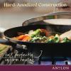 imageAnolon Advanced Home HardAnodized Nonstick Open Stock Cookware Woks 14Inch Covered Wok OnyxOnyx
