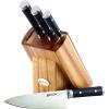 imageAnolon ImperionDamascus Steel Cutlery Knife Block Set 5Piece Black5 Piece