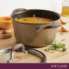 imageAnolon Advanced Home Hard Anodized Nonstick Sauce PanSaucepan with Straining and Lid 2 Quart 2 Qt Straining Saucepan OnyxBronze