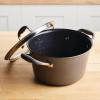 imageAnolon Advanced Home Hard Anodized Nonstick Sauce PanSaucepan with Straining and Lid 2 Quart 2 Qt Straining Saucepan OnyxMoonstone