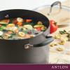 imageAnolon Advanced Home Hard Anodized Nonstick Sauce PanSaucepan with Straining and Lid 2 Quart 2 Qt Straining Saucepan OnyxMoonstone