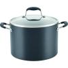 imageAnolon Advanced Home HardAnodized Nonstick Open Stock Cookware 10 Qt Stock Pot OnyxOnyx