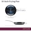 imageAnolon Everlast N2 Carbon Steel Frying PanSkillet with Helper Handle Compatible with All Cooktops Metal Utensil Safe 10 Inch Open Fry Pan  BlackSkillet 10