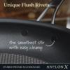 imageAnolon X Hybrid Nonstick Induction Stir Fry Wok Pan Cookware with Lid Dishwasher Safe Compatible with All Stovetops 10 Inch  Charcoal GraySkillet 825 Inch