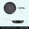 imageAnolon X Hybrid Nonstick Induction Stir Fry Wok Pan Cookware with Lid Dishwasher Safe Compatible with All Stovetops 10 Inch  Charcoal GraySkillet Set 8 Inch  10 Inch  12 Inch