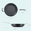 imageAnolon X Hybrid Nonstick Induction Stir Fry Wok Pan Cookware with Lid Dishwasher Safe Compatible with All Stovetops 10 Inch  Charcoal GraySkillet w Helper Handle 12 Inch