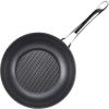 imageAnolon X Hybrid Nonstick Induction Stir Fry Wok Pan Cookware with Lid Dishwasher Safe Compatible with All Stovetops 10 Inch  Charcoal GrayWok 10 Inch wLid