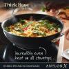 imageAnolon X Hybrid Nonstick Induction Stir Fry Wok Pan Cookware with Lid Dishwasher Safe Compatible with All Stovetops 10 Inch  Charcoal GrayWok 10 Inch wLid