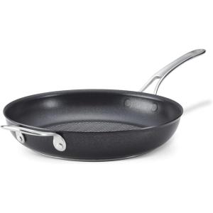 imageAnolon X Hybrid Nonstick Induction Stir Fry Wok Pan Cookware with Lid Dishwasher Safe Compatible with All Stovetops 10 Inch  Charcoal GraySkillet w Helper Handle 12 Inch