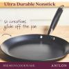 imageAnolon Advanced Home Hard Anodized Nonstick Crepe Pan 95 Inch  MoonstoneOnyx
