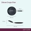 imageAnolon Advanced Home Hard Anodized Nonstick Crepe Pan 95 Inch  MoonstoneOnyx