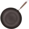 imageAnolon Advanced Home Hard Anodized Nonstick FryingSauteAll Purpose Pan with Lid and Helper Handle 12 Inch Moonstone Dark GrayBronze