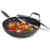 imageAnolon Advanced Home Hard Anodized Nonstick FryingSauteAll Purpose Pan with Lid and Helper Handle 12 Inch Moonstone Dark GrayGray
