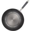 imageAnolon Advanced Home Hard Anodized Nonstick FryingSauteAll Purpose Pan with Lid and Helper Handle 12 Inch Moonstone Dark GrayGray