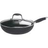 imageAnolon Advanced Home Hard Anodized Nonstick FryingSauteAll Purpose Pan with Lid and Helper Handle 12 Inch Moonstone Dark GrayGray